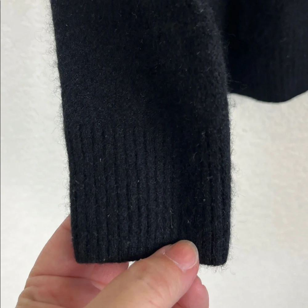 Crew Cuts Cashmere Black Brushed Kids Sweater